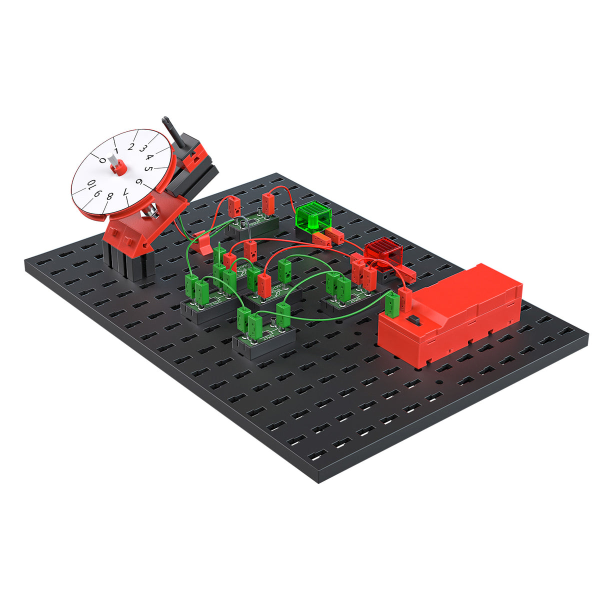 fischertechnik STEM Electronics Kit – 180-Piece Educational Circuit Building Set with 23 Models & 60 Experiments