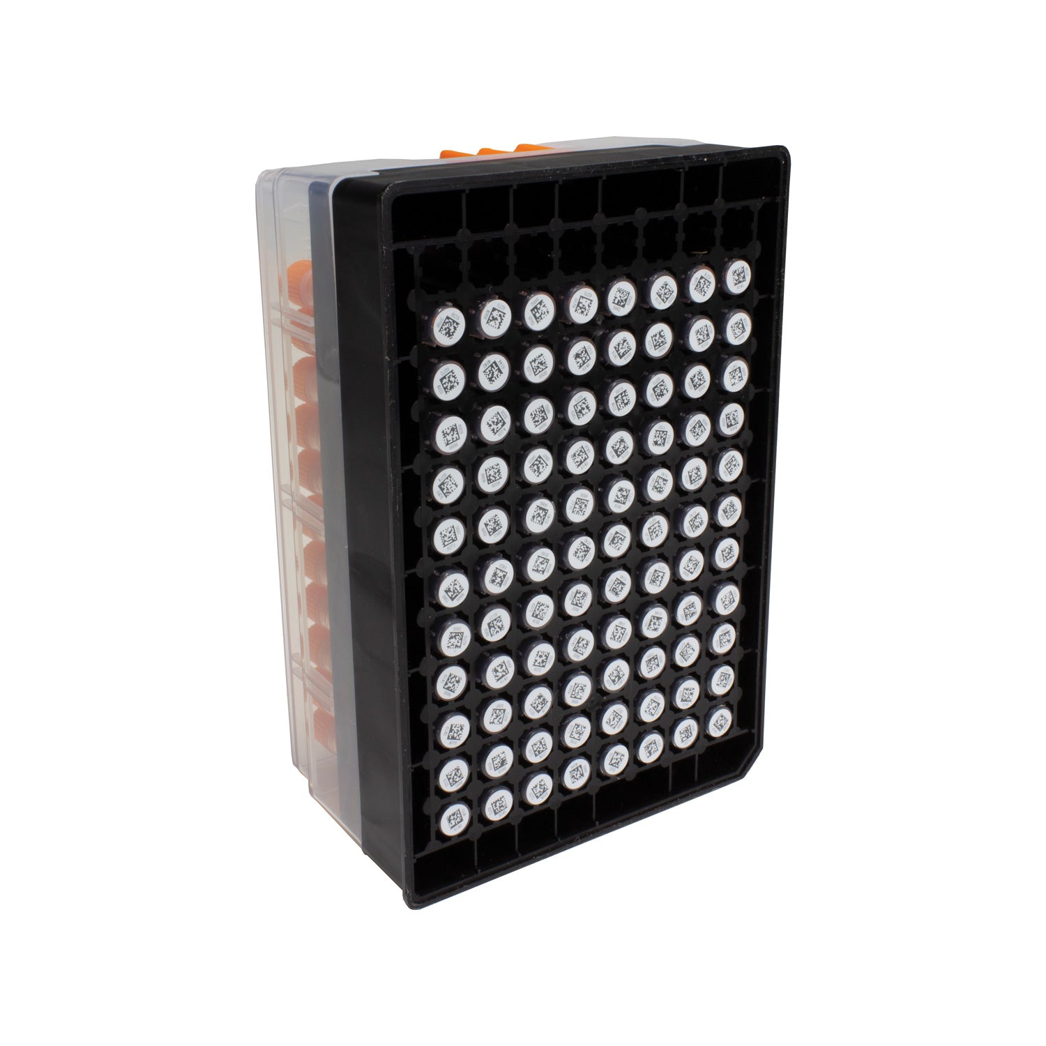 United Scientific® 2D Tubes with Screw Caps, 1.0mL – Internal Thread, 2D Data-Matrix Barcode, Ultra-Low Temperature Storage, 96-Well Rack