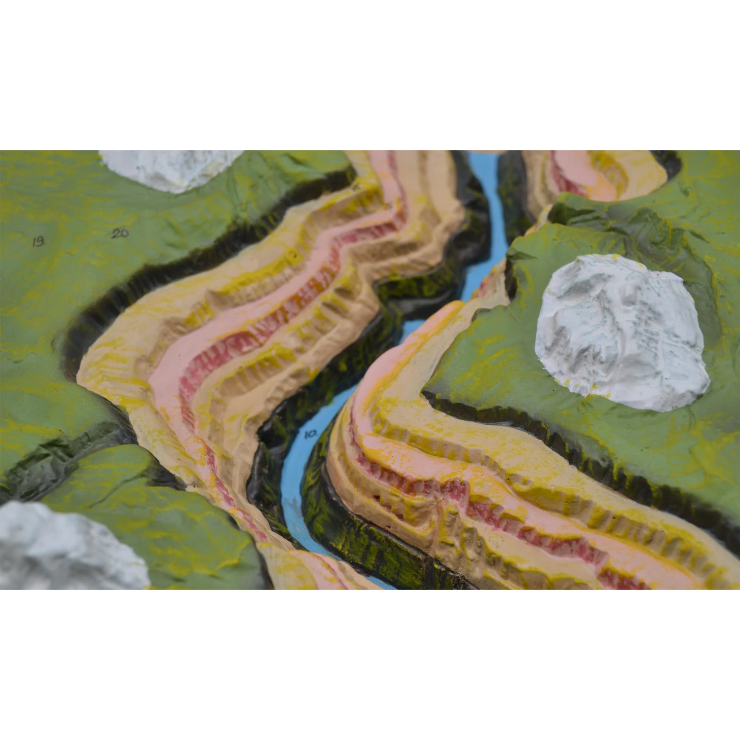 Eisco Labs Horizontal Strata Model – Grand Canyon Geological Landscape with Water Erosion Features