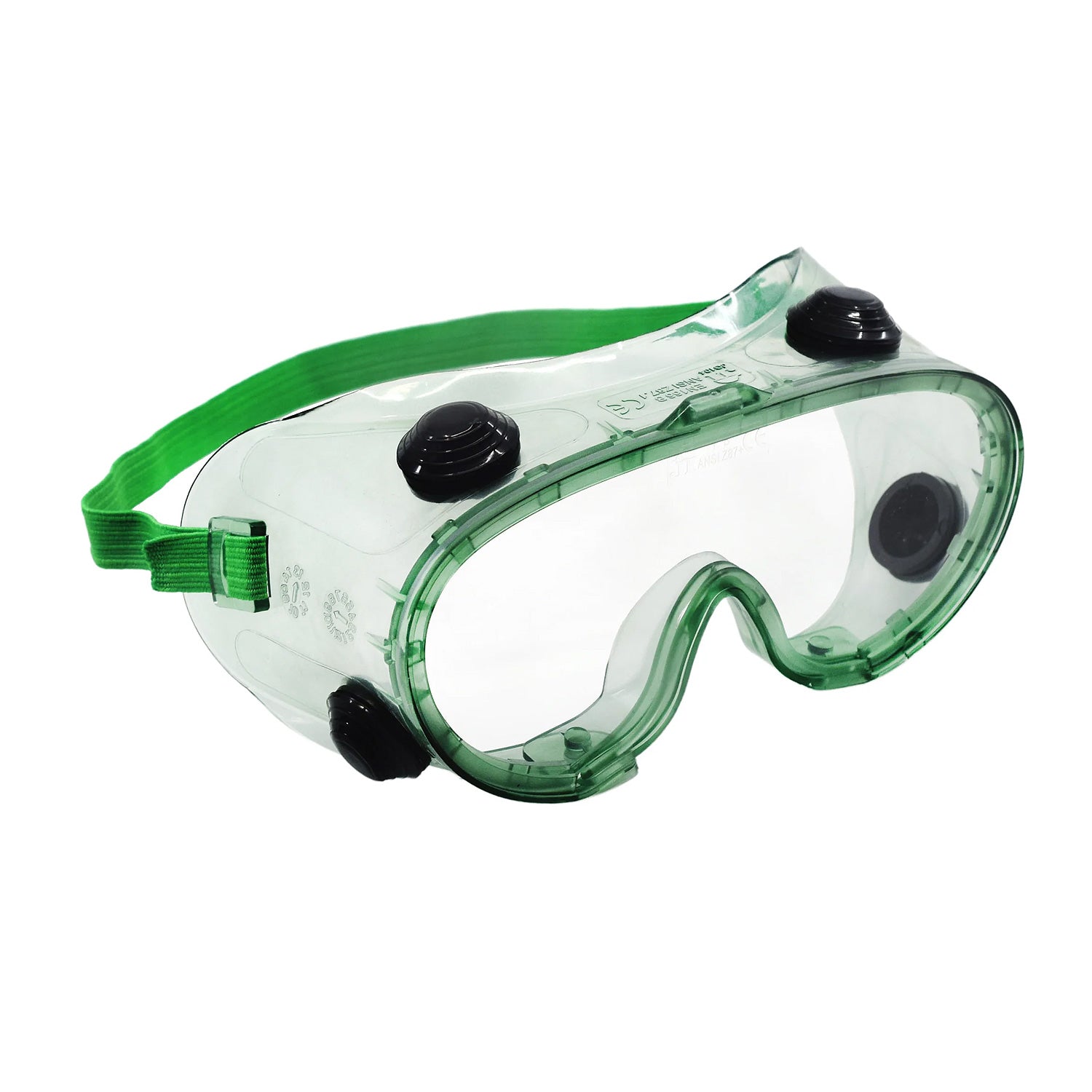Safety Goggles – Indirect Vent, Anti-Fog Polycarbonate Lens with Adjustable Elastic Strap | Fits Over Glasses – Lab, Industrial & Classroom Eye Protection