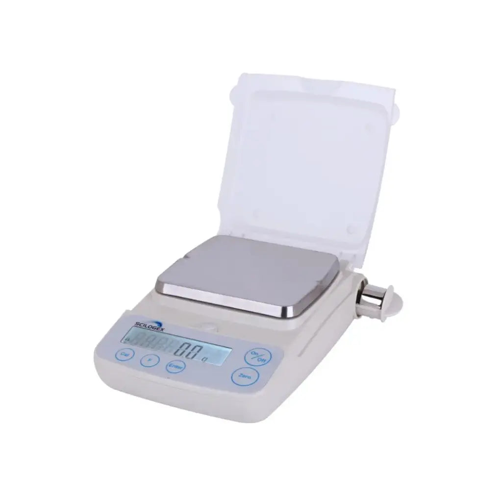 SCILOGEX 510G x 0.1G Professional Electronic Balance, 100-240V, 12V, 50/60Hz, USA Plug