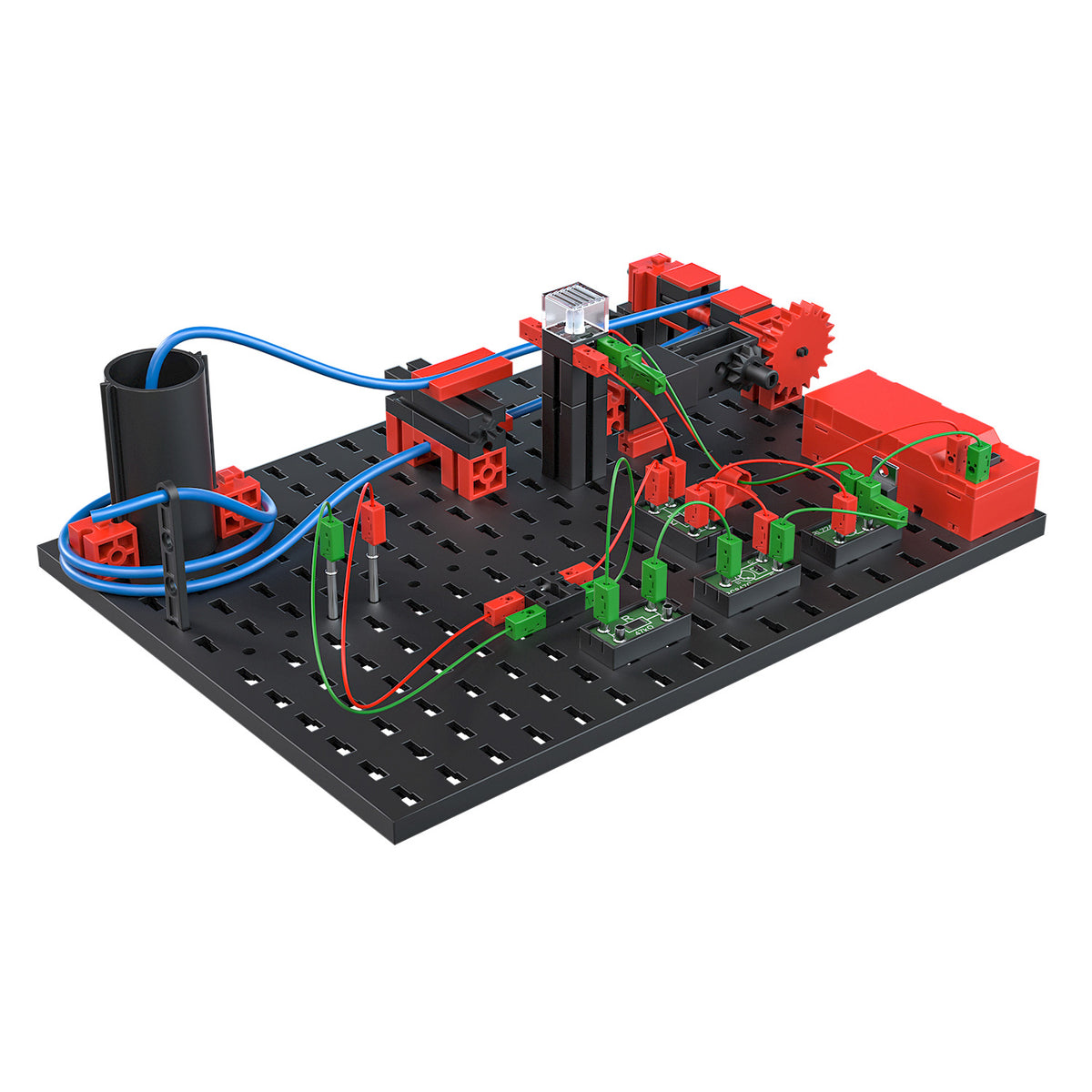 fischertechnik STEM Electronics Kit – 180-Piece Educational Circuit Building Set with 23 Models & 60 Experiments