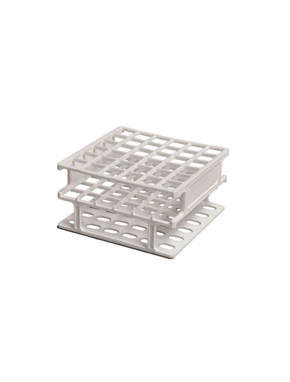 United Scientific® 1-Piece Polypropylene Test Tube Rack – 13mm x 36 Tubes, Autoclavable, Chemical-Resistant – Pack of 5