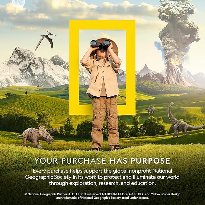 NATIONAL GEOGRAPHIC Dual LED Kids Microscope - 50+ pc Science Kit with 10 Prepared Slides & 10 DIY Blank Slides, Biology Experiment Activity, Microscope Kit for Kids 8-12 (Amazon Exclusive)