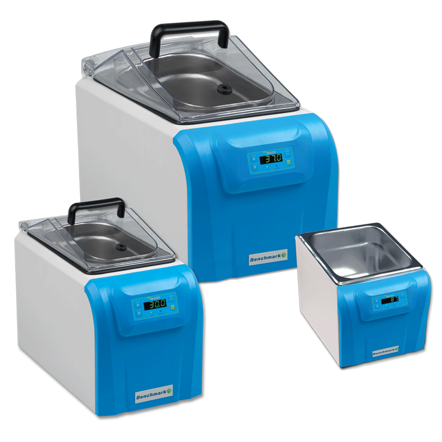 Benchmark MyBath 12L Digital Laboratory Water Bath – Seamless Stainless Steel Chamber, Hinged Lid, Drain Valve & Quik-CAL™ Calibration