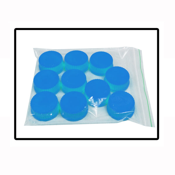 High Temperature Red GL45 Caps for hybex™ Bottles – PBT Plastic, 180°C Rated, Pack of 10