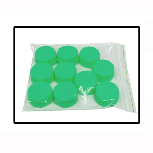 High Temperature Red GL45 Caps for hybex™ Bottles – PBT Plastic, 180°C Rated, Pack of 10