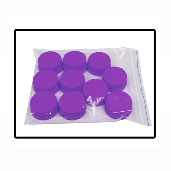 High Temperature Red GL45 Caps for hybex™ Bottles – PBT Plastic, 180°C Rated, Pack of 10