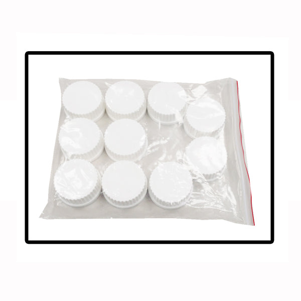High Temperature Red GL45 Caps for hybex™ Bottles – PBT Plastic, 180°C Rated, Pack of 10