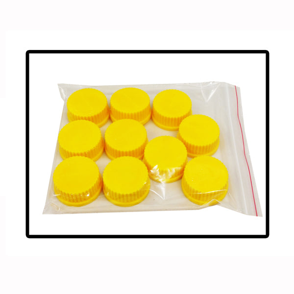 High Temperature Red GL45 Caps for hybex™ Bottles – PBT Plastic, 180°C Rated, Pack of 10