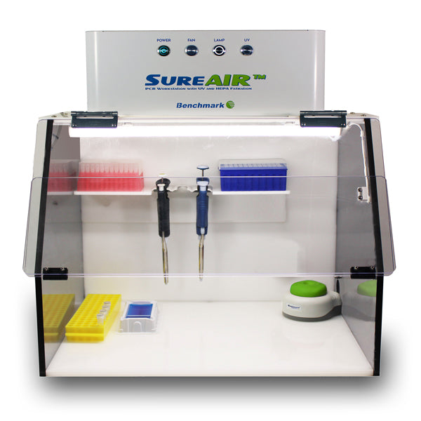 Benchmark SureAir™ PCR Workstation with HEPA Filter & UV Protection – 115V ISO 5 Clean Bench