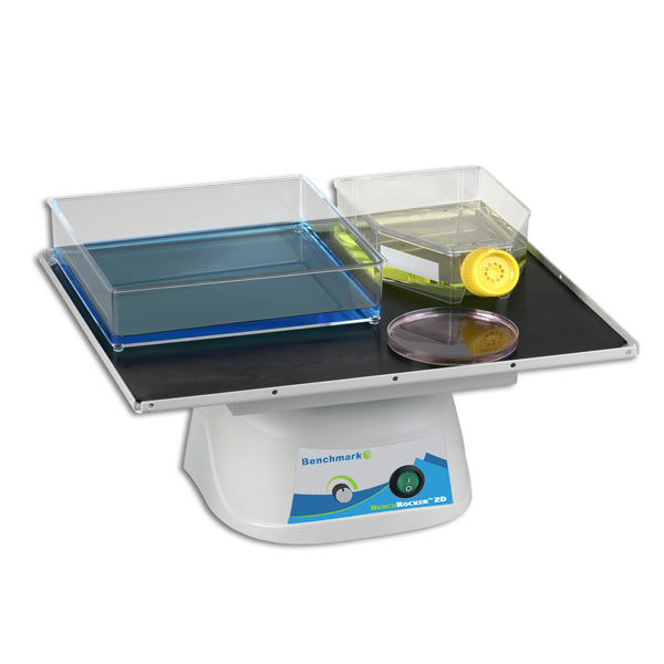 BenchRocker™ 2D Variable Speed Laboratory Rocker – Adjustable Tilt & Speed with 14" x 12" Non-Slip Flat Mat Platform