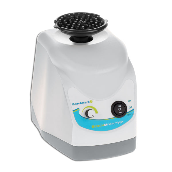 Benchmark BenchMixer™ V2 Vortex Mixer – Variable Speed 200–3200 RPM, Reversible Cup/Flat Head, Q-Drive™ Technology