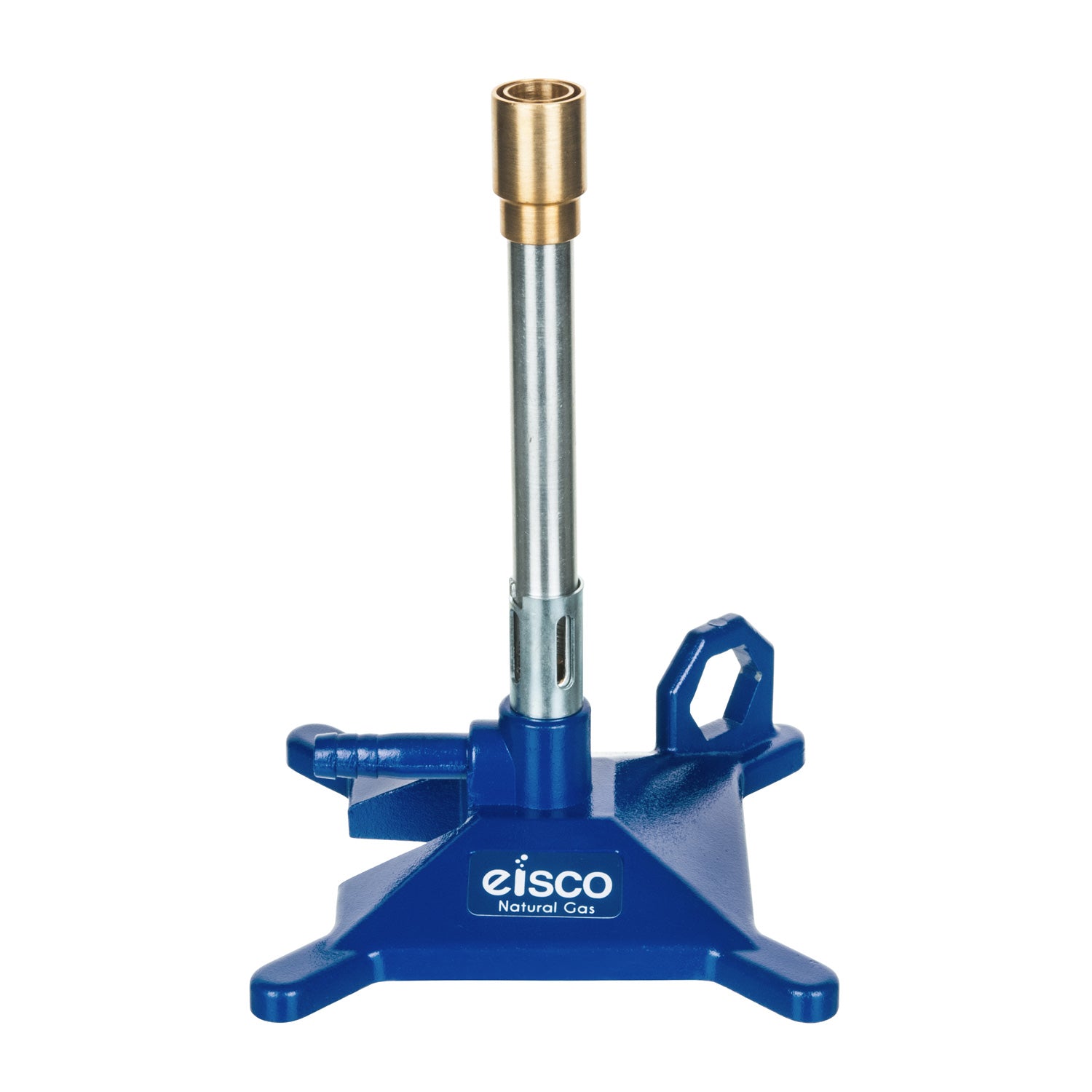 Natural Gas Bunsen Burner – StabiliBase™ Anti-Tip Design with Handle & Flame Stabilizer | Eisco Labs