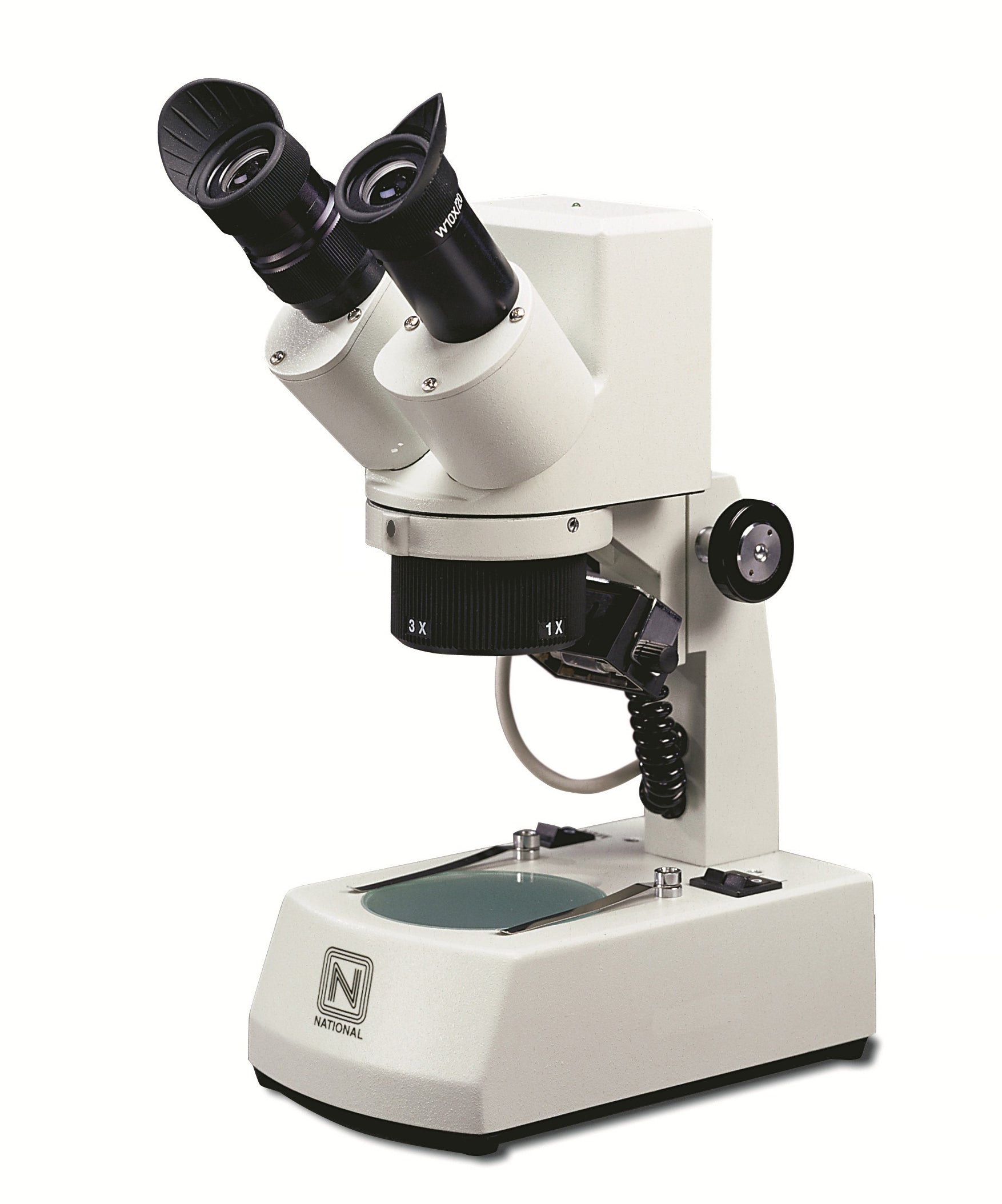 National DC4-456H Digital Stereo Microscope with 5.0MP Camera, Dual Illumination & 10X–30X Zoom Magnification – Motic Software Included