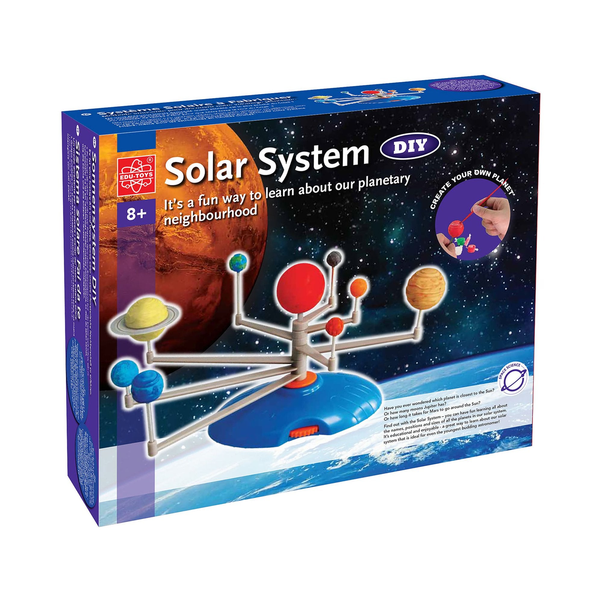 DIY Solar System Painting Kit for Kids – Build, Paint & Learn Educational STEM Model with Rotating Planets