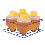MAGic Clamp™ Tube Rack for 4x500mL or 600mL Conical Bottles – Magnetic Mount for Shaker Platforms