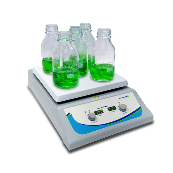 Benchmark™ HS-10 Plus Multi-Functional Digital Hotplate Stirrer, 5-Position, Ceramic Top, 400°C Max
