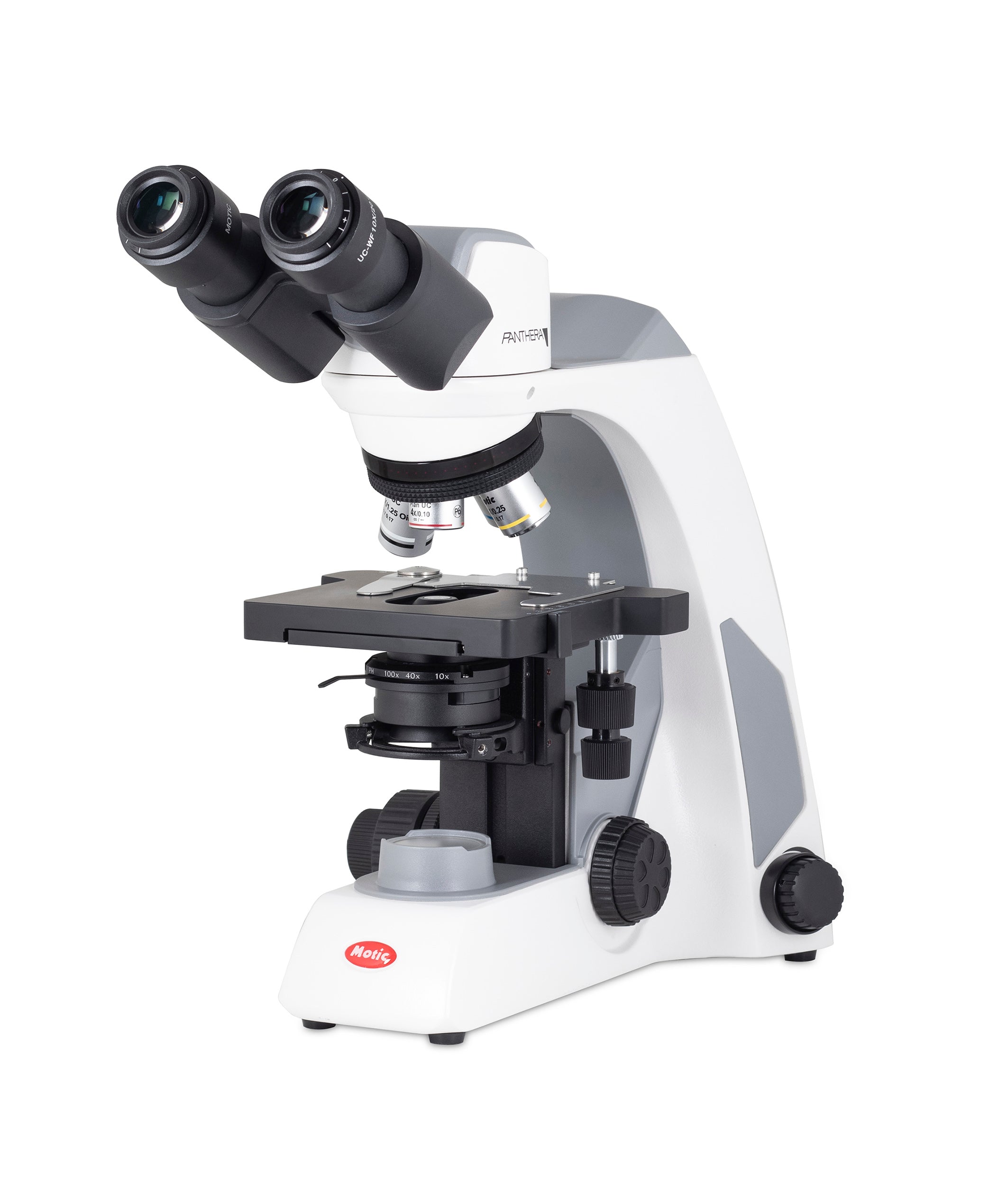 Motic Panthera E2 Series Microscopes – Binocular & Trinocular Models with CCIS® Optical System, LED Illumination & Plan Achromatic Objectives for Education, Research & Life Science Labs