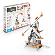 Engino® STEM Mechanics Pulley Drives Kit – Build 8 Working Models with Hands-On Physics & Engineering Experiments