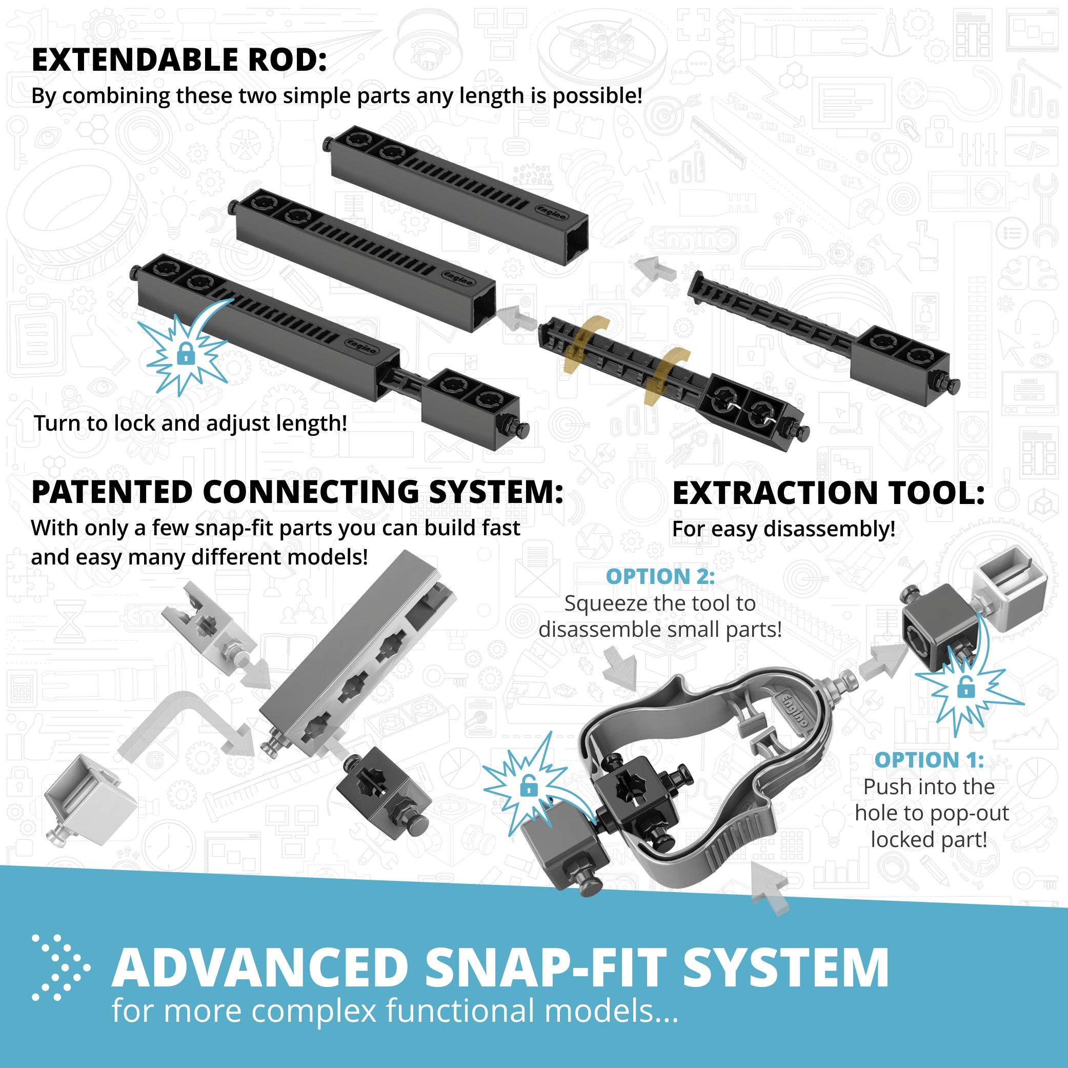 Engino® STEM Astronomy Kit – Traveling to Space | Build 5 Space Models | Learn Rocket Science, Spacecraft, ISS & More
