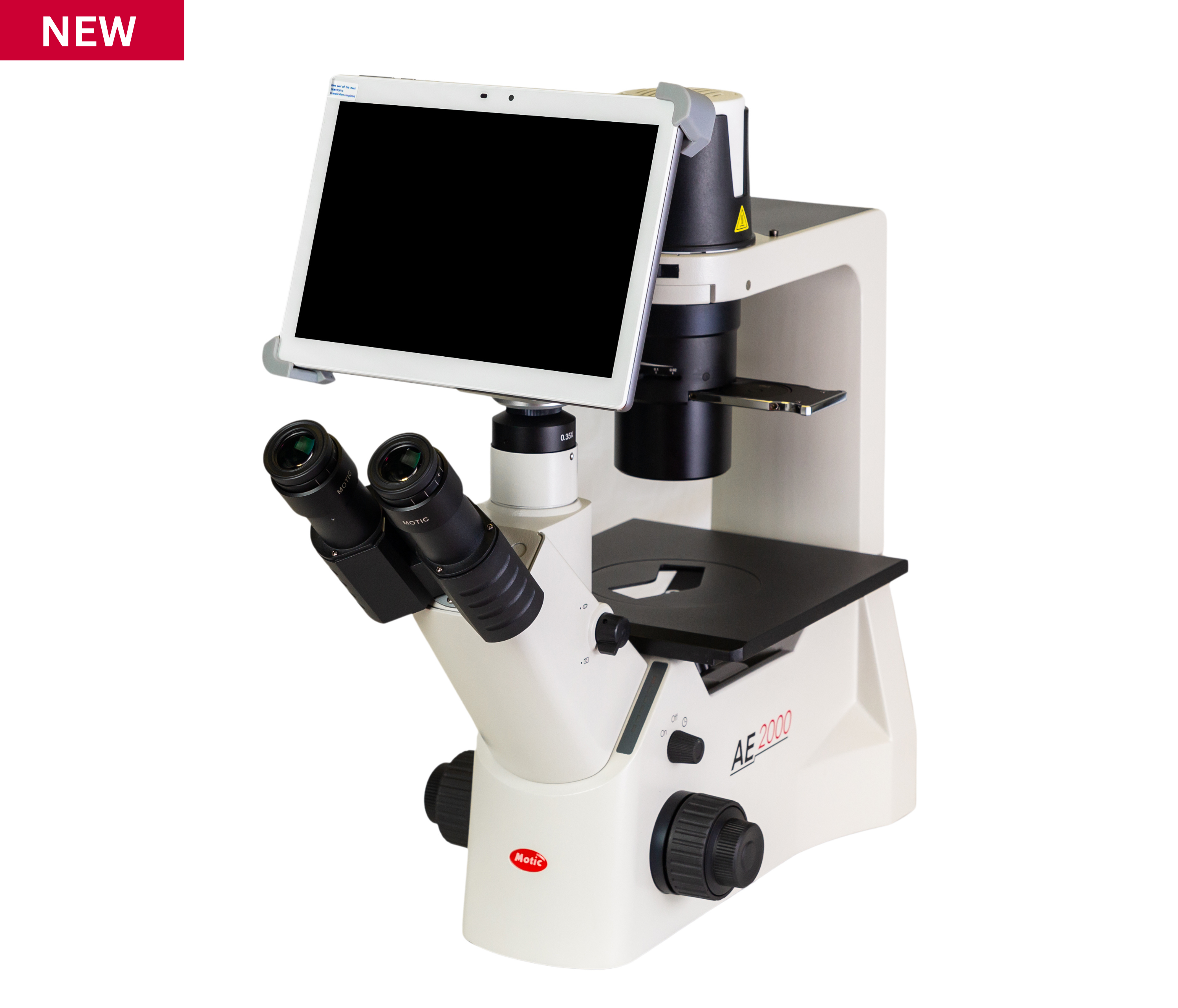 Motic AE2000 Trinocular Inverted Microscope with Moticam BTI10 WiFi Tablet Camera Bundle – CCIS® Infinity Optical System for Live Cell Imaging