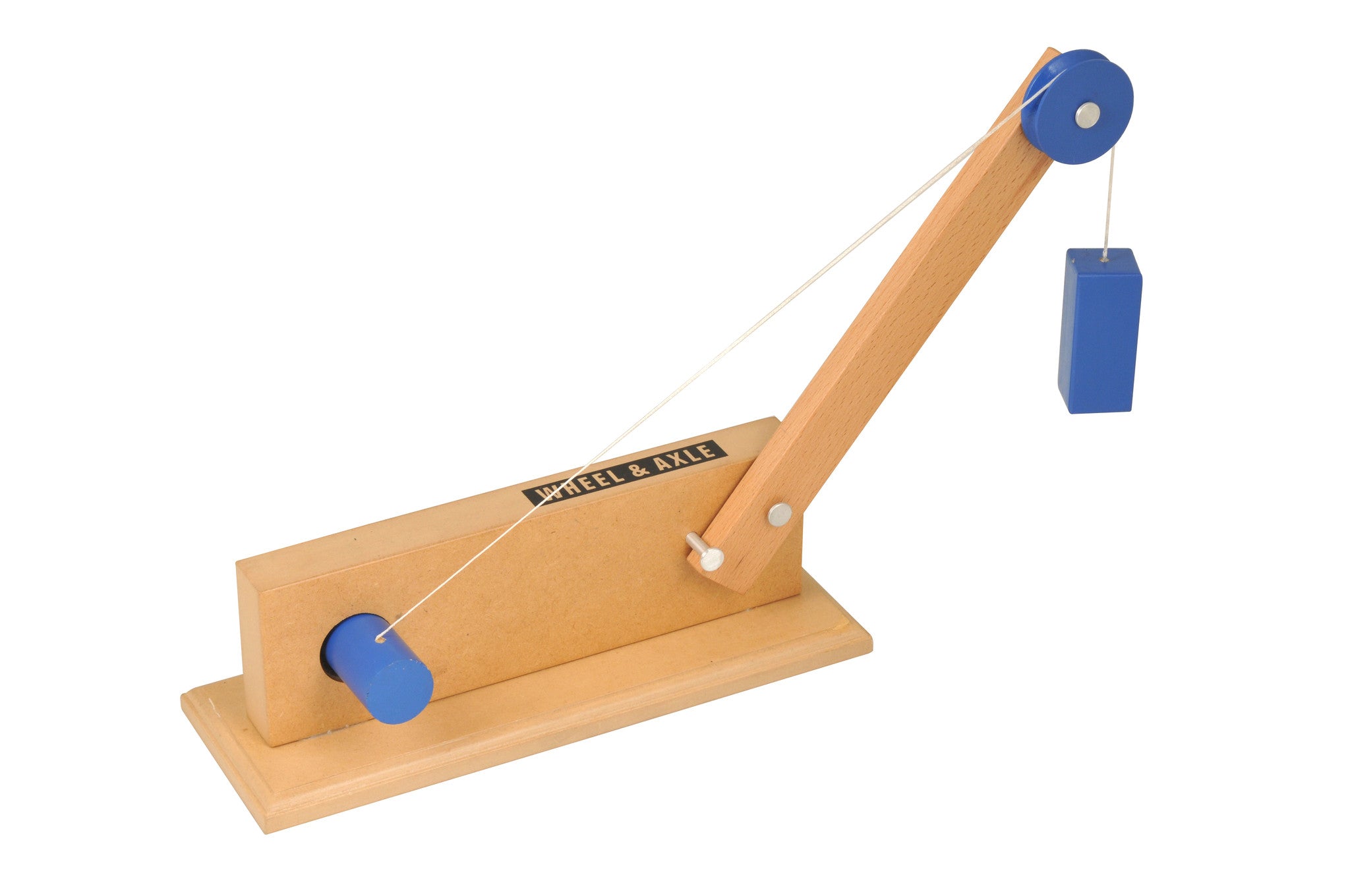 Wooden Wheel & Axle Model – Simple Machines Physics Demonstration Tool