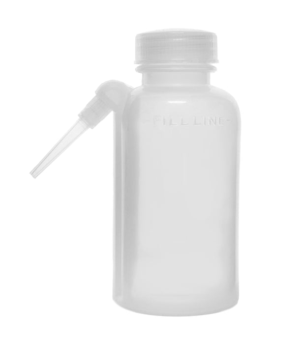 250mL Polyethylene Wash Bottle – Flexible, Chemical-Resistant Lab Squeeze Bottle with Delivery Tube