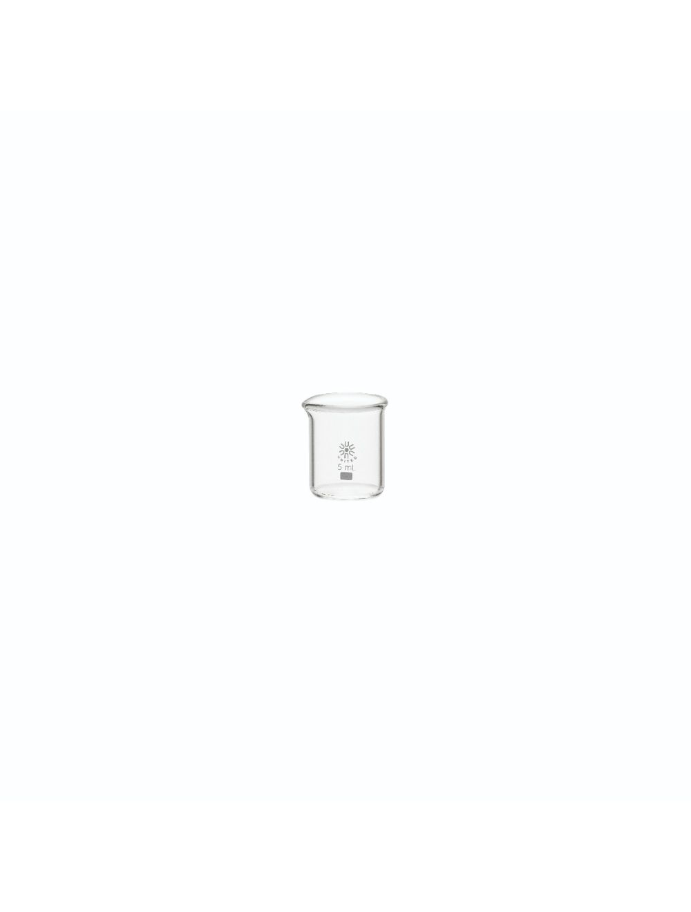United Scientific® 10mL Low Form Beakers, Borosilicate Glass – Case (Pack of 48) | Small Lab Beakers with Spout & Beaded Rim