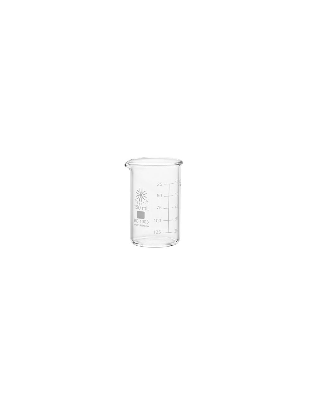 United Scientific® 100mL Low Form Heavy Duty Beakers, Borosilicate Glass