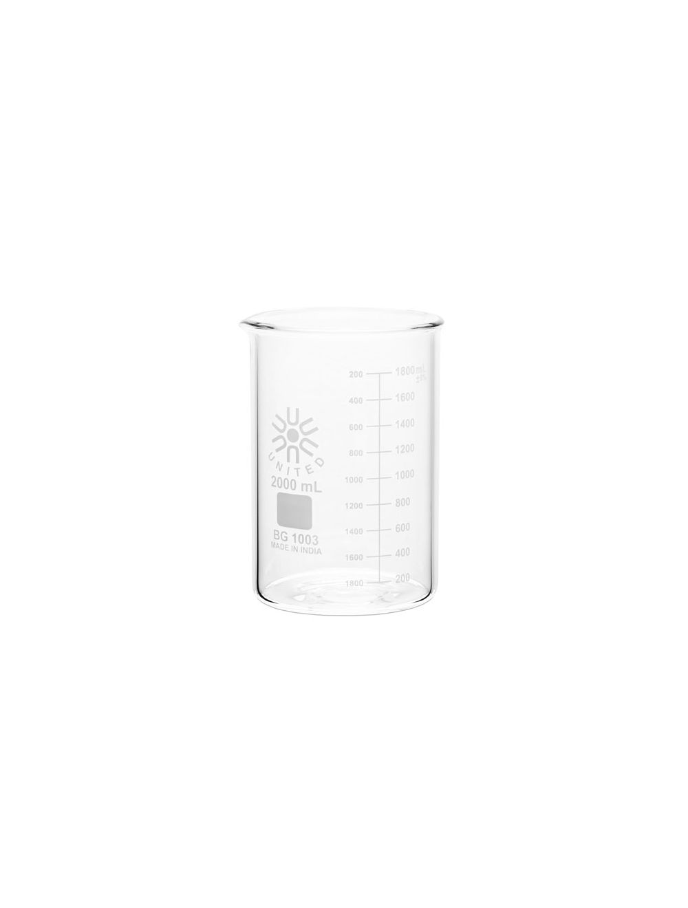 United Scientific® 100mL Low Form Heavy Duty Beakers, Borosilicate Glass