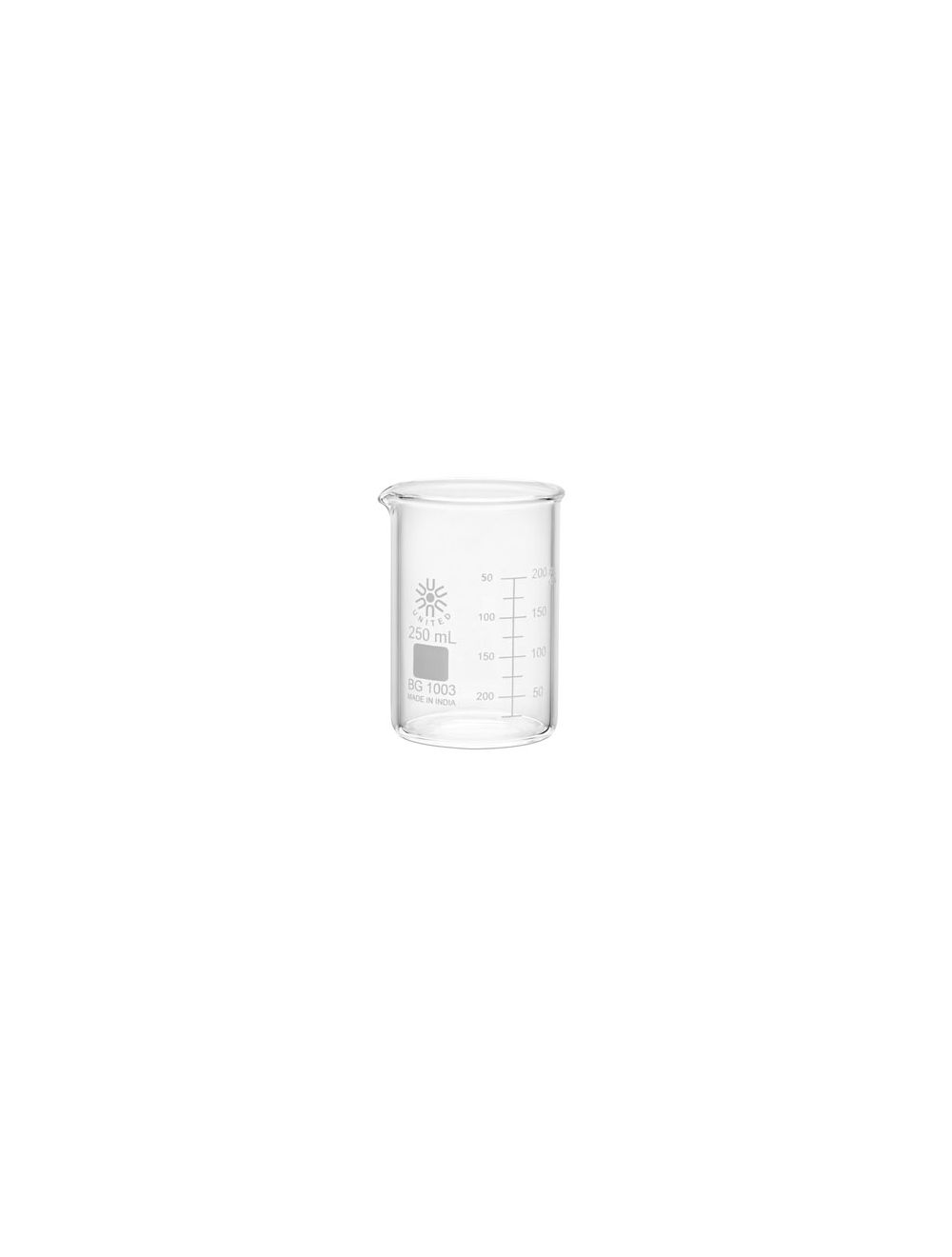United Scientific® 100mL Low Form Heavy Duty Beakers, Borosilicate Glass