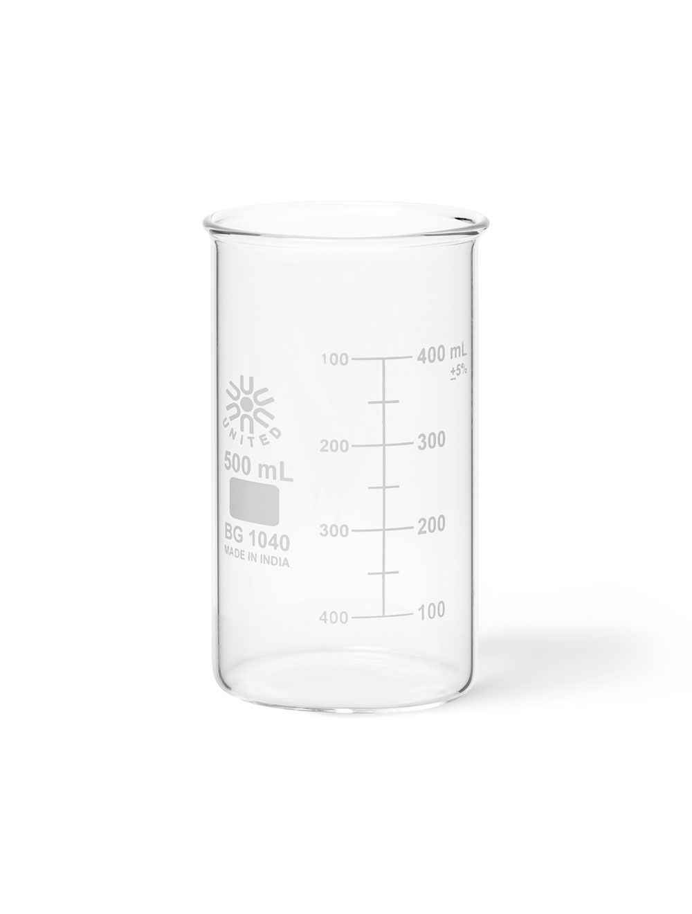 United Scientific® 100mL Tall Form Berzelius Beakers, No Spout, Borosilicate Glass