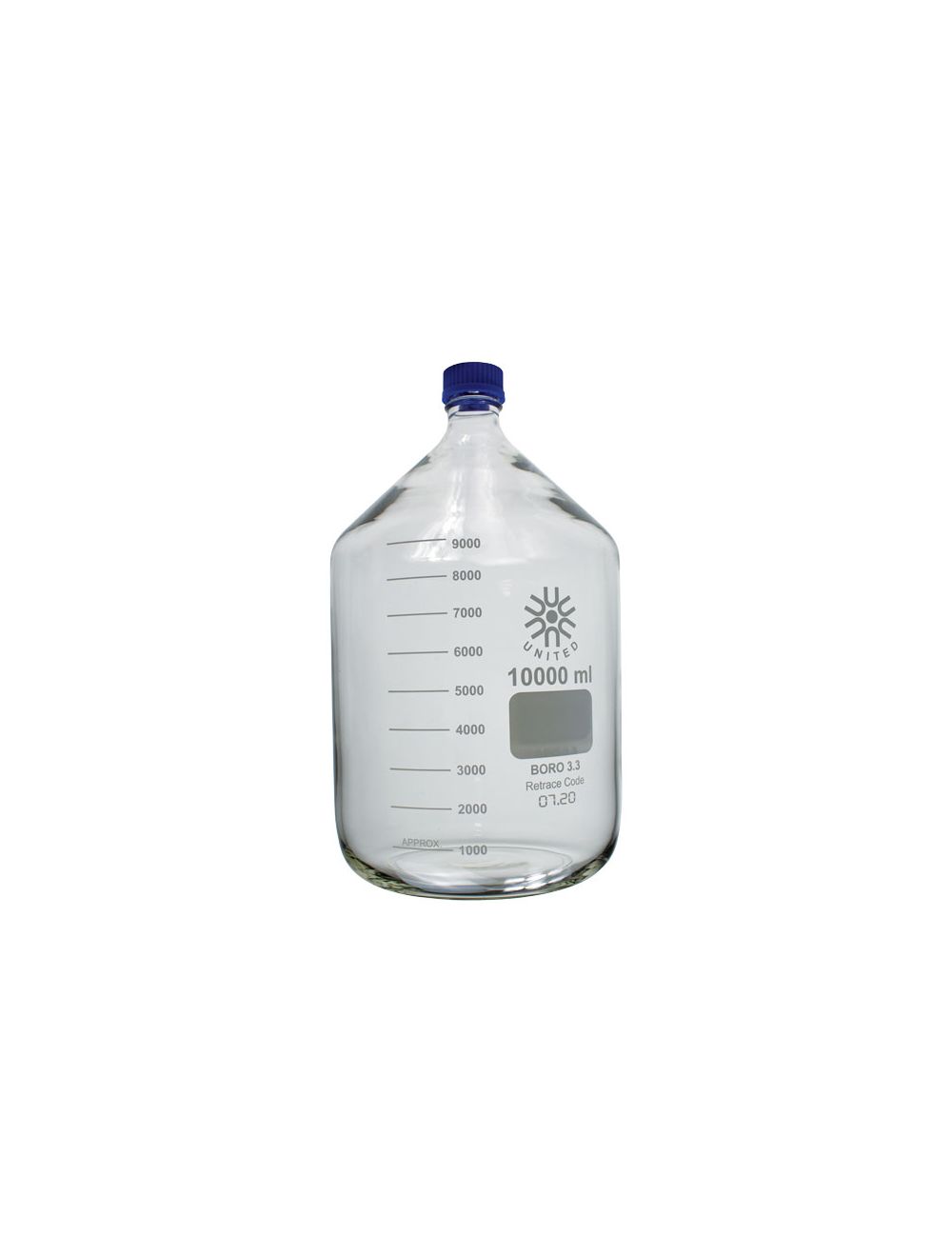100mL Borosilicate Glass Media/Storage Bottles with GL45 Cap – Pack of 10 | Autoclavable Lab Bottles