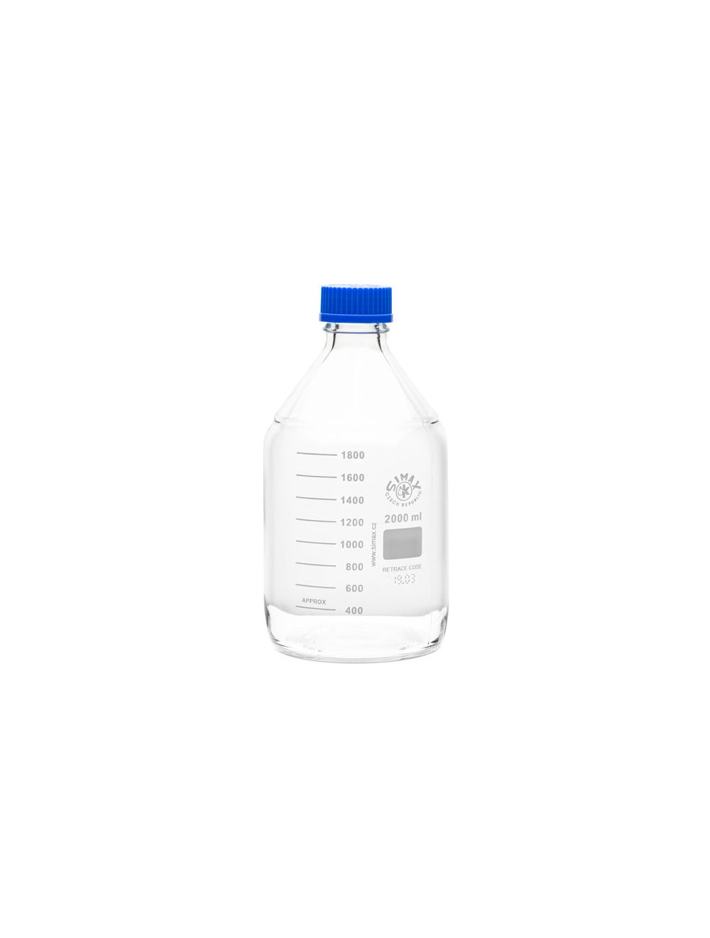 100mL Borosilicate Glass Media/Storage Bottles with GL45 Cap – Pack of 10 | Autoclavable Lab Bottles