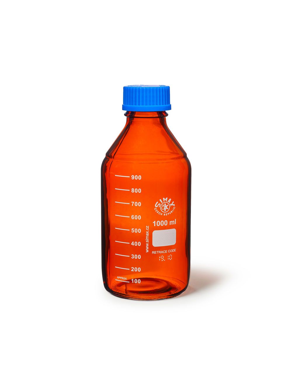 100mL Amber Borosilicate Glass Media/Storage Bottles with GL45 Caps – Pack of 10 | United Scientific®