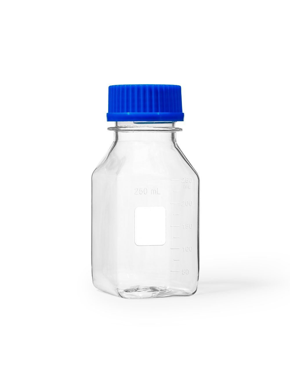 150mL Polycarbonate Square Media Storage Bottles with GL45 PP Cap – United Scientific® | Pack of 24, Sterile, Autoclavable