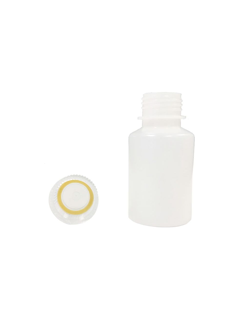 United Scientific® UniStore™ 90mL Narrow Mouth Reagent Bottles, HDPE, Leakproof, Pack of 500