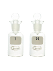 United Scientific® 60mL B.O.D. Bottles, Numbered, Borosilicate Glass – Pack of 36