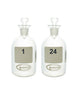 B.O.D. BOTTLES, NUMBERED, 300ML, 1-24, PK/24