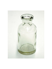 United Scientific® 60mL Clear Flint Glass Bottle – Round Lab Storage Bottle for Liquids & Samples