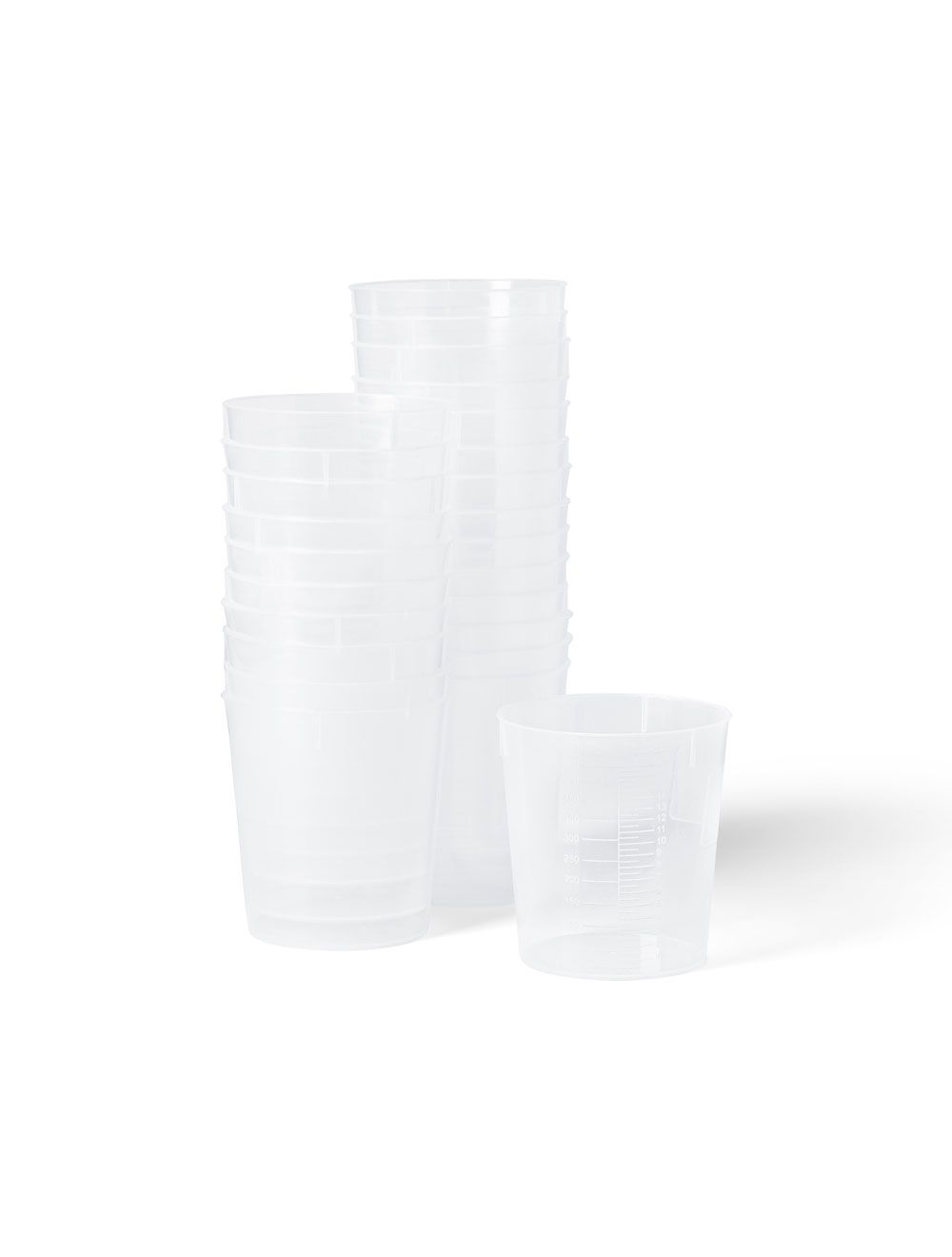 Stackable Polypropylene Beakers 120mL – Case of 1000 | United Scientific® Autoclavable PP Lab Beakers