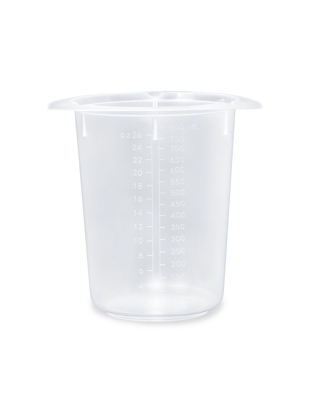 50mL Tri-Corner Beaker, Polypropylene (PP) – United Scientific® | Graduated, 3-Spout Design, Pack of 100