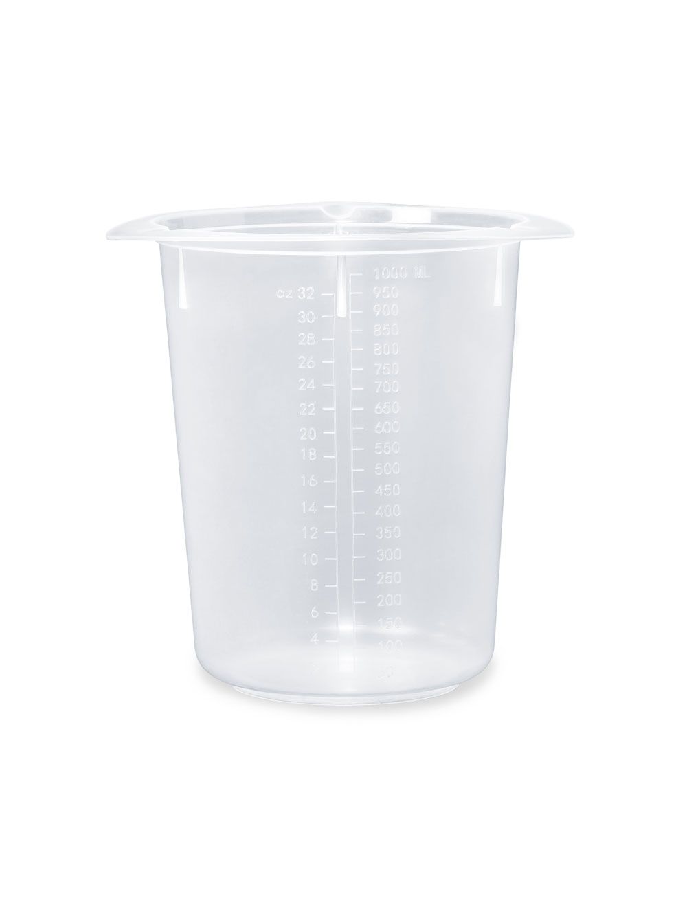 50mL Tri-Corner Beaker, Polypropylene (PP) – United Scientific® | Graduated, 3-Spout Design, Pack of 100