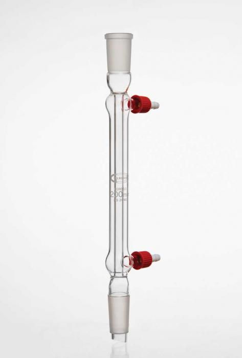 United Scientific® Liebig Condenser 200mm – Borosilicate Glass, 24/40 Joint, Lab Distillation Glassware