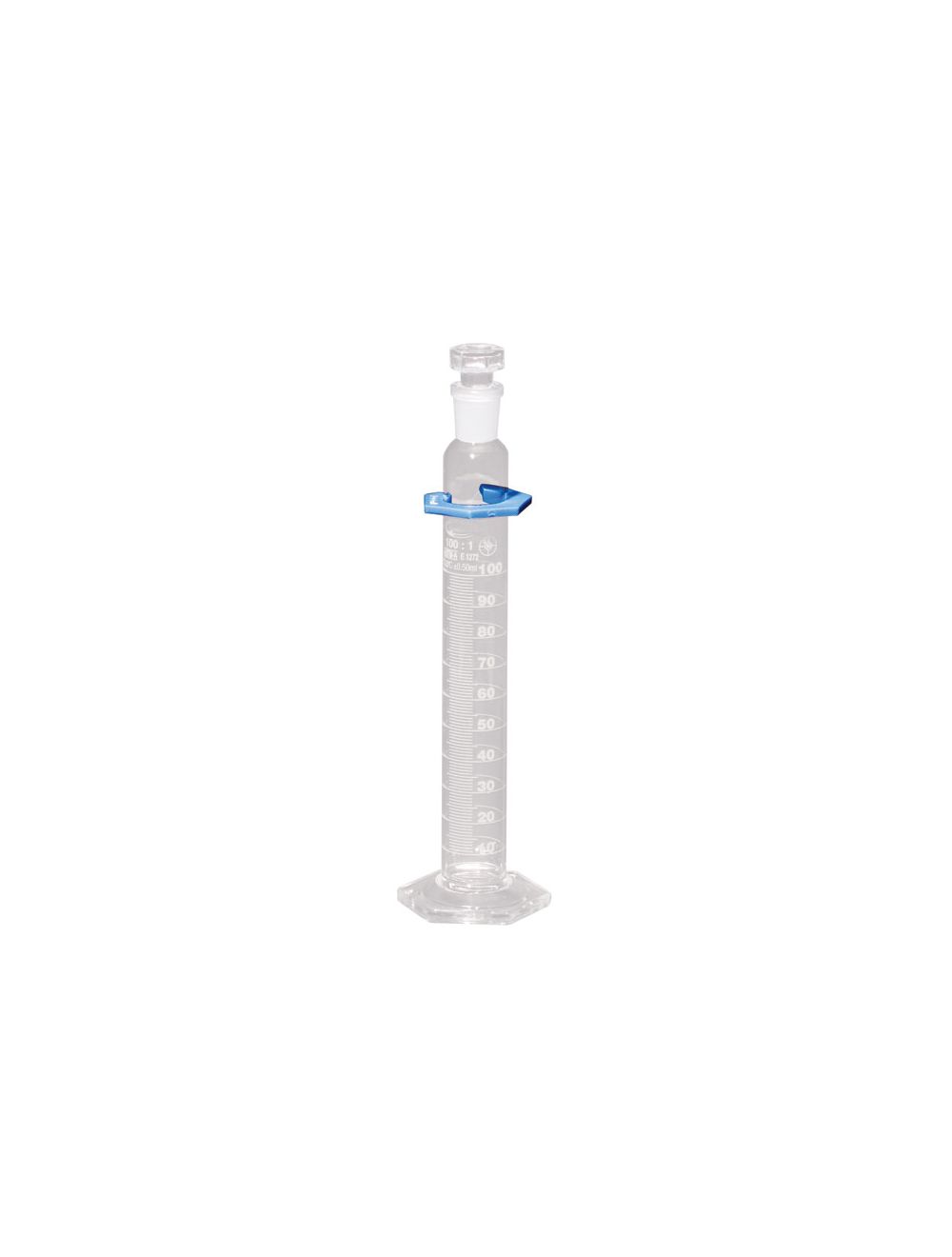 United Scientific® 10mL Class A Glass Graduated Cylinder with Stopper – Individually Certified, Double Scale