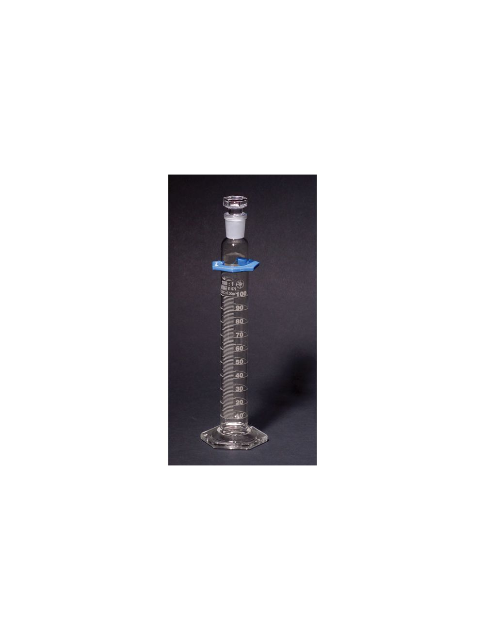 United Scientific® Class A 10mL Graduated Cylinder with Stopper, Double Scale, Batch Certified