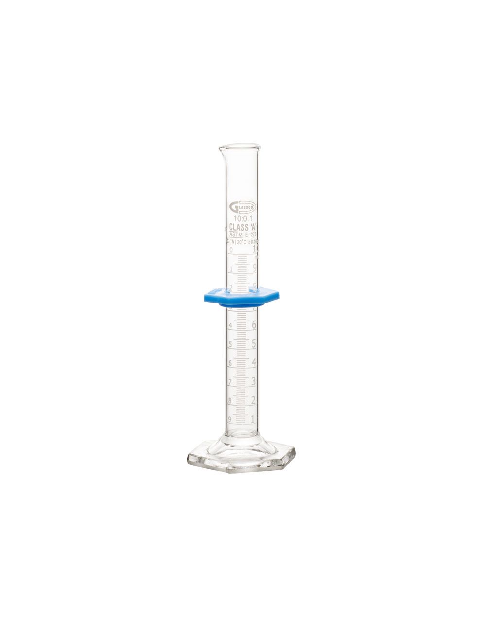 10mL Class A Glass Graduated Cylinder, Double Scale – Batch Certified | United Scientific®