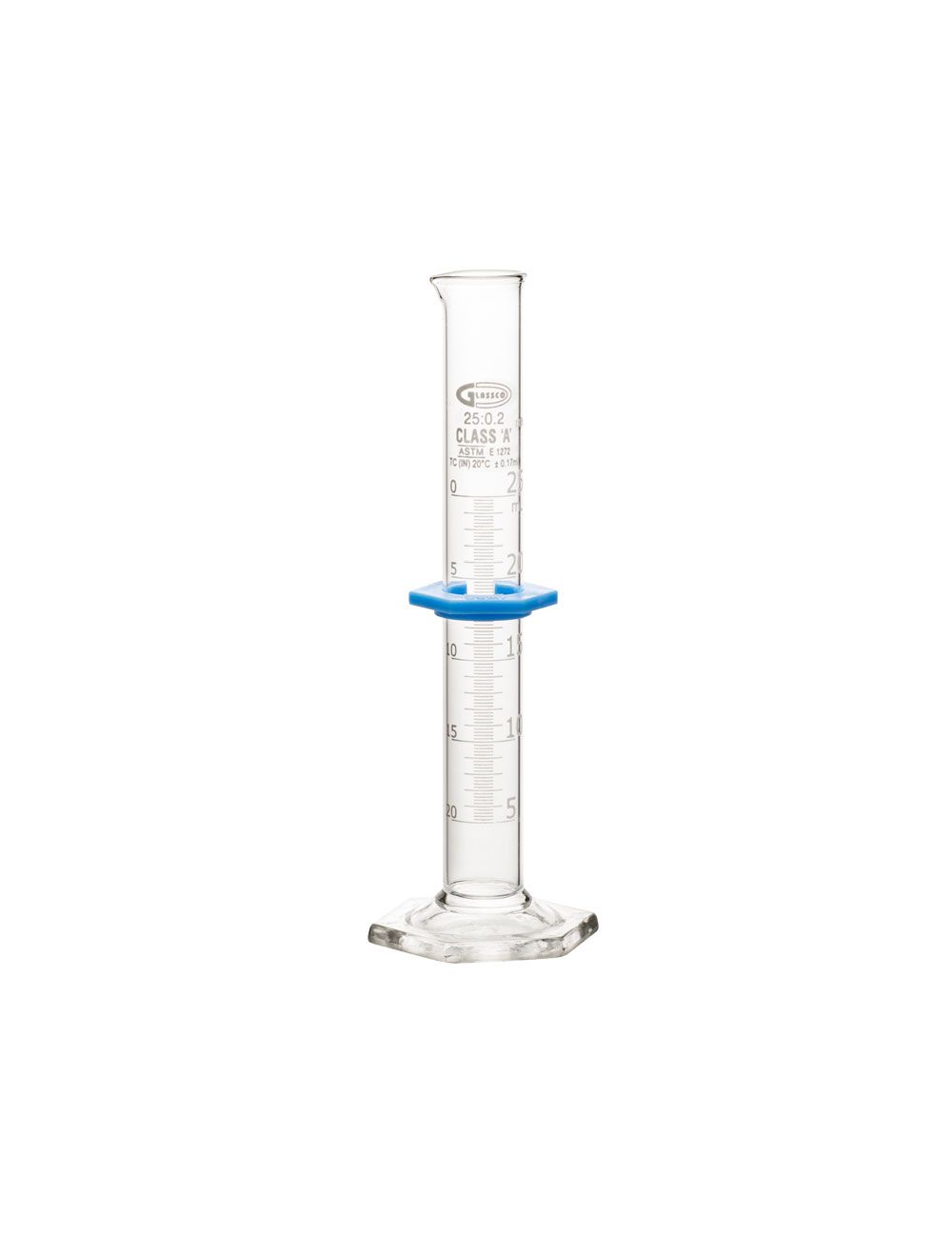 10mL Class A Glass Graduated Cylinder, Double Scale – Batch Certified | United Scientific®