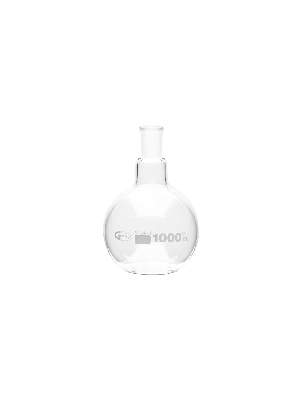 United Scientific® 100mL Boiling Flasks, Flat Bottom, Ground Glass Joints, Borosilicate Glass – Pack of 6